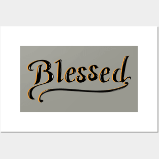 Lettering Blessed Posters and Art